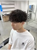 波巻きスパイラルパーマ メンズカット 名古屋 眉毛