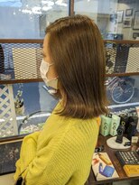 ヒカリス 東三国(HIKARIS) 笑顔溢れる/外ハネボブ/オリーブベージュ/大人ボブ