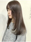 ダークブラウン×レイヤーカット