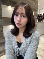 グレージュカラーくびれヘア【肥田亜沙美】