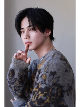 メンズカット バイ ソイクフ(メンズカット by SOY-KUFU) MEN'S HAIRマッシュパーマアッシュブラック