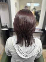 サロンド ボーテ(SALON DE BEAUTE')&nbsp;ウルフカット&ピンク系カラー