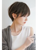 カライングドゥ(ing deux) 大人可愛い20代30代40代黒髪前下がりショートボブ丸みショート◎