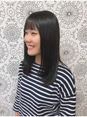 さらさらミディアムロング