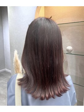 カラークチュール(Color Couture) 前髪カット/こなれミディ/くびれヘア/韓国ヘア/オリーブ