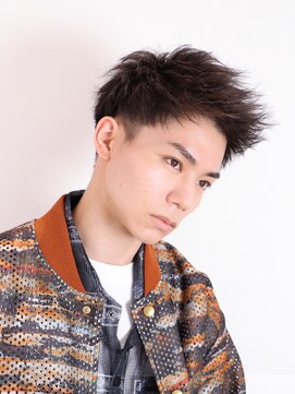 ネイビー(NAVY) ソフトモヒカン アップバング ジェットモヒカン