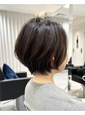 30代40代50代絶壁解消ひし形小顔前下がりショートボブ【ERIKA】