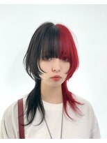 ポプルス(popls)&nbsp;ウルフカット/クラゲウルフ/２トーンカラー/ショートウルフ