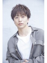 小久保styleフェザーパーマフェザーショートグレーエンドカラー