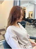 美髪仕上げ！アッシュベージュレイヤーカットで清楚な印象に