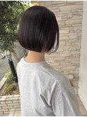 暗髪×コンパクトボブ