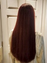 アロマ ヘアー ルーム 新宿3号店(AROMA hair room)&nbsp;レッドブラウン/ストレートロング/ツヤ感ヘア