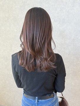 オブジェ シエル(obje't ciel) 【obje't ciel】ロングレイヤー/キャラメルブラウン【佐藤早希】