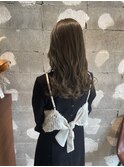 【soie/shiho】オリーブグレージュ/ブリーチなし