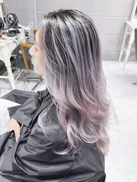 デイズ(days) ハイトーンバレイヤージュカラー/赤味ゼロホワイトグレージュ