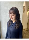 ロング×ウェーブパーマ
