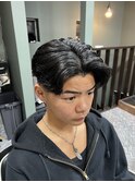 MEN’S HAIR/波巻きツイストスパイラル/リバースセンターパート