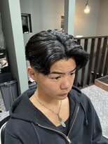 スタンドバーバー 柏(STAND BARBER) MEN’S HAIR/波巻きツイストスパイラル/リバースセンターパート