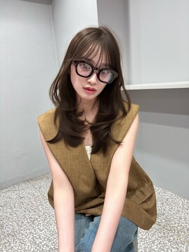 ボタン コロン 表参道 原宿(VOTAN COLON) オリーブブラウン/レイヤーカット/透明感カラー/韓国ヘア