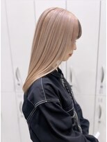 アース コアフュールボーテ 諏訪店(EARTH coiffure beaute) ホワイトピンク_ケアブリーチ_ハイトーン