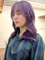 パークレーン アイス イヴェン アネックス(PARK LANE ICI yeven.anx) 夏カラーを楽しむハイトーン×インナーカラー顔周りレイヤーYUKI
