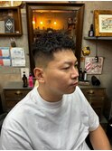 MEN’S HAIR/サーフカール/刈り上げセンターパート/印西
