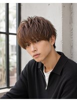 MEN's Baguz MEN'Sカット/ MEN'Sパーマ/ MEN'Sカラー 韓国風重めマッシュウェーブパーマ束感メンズトレンドヘア
