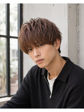 メンズバグズ(MEN's Baguz) 韓国風重めマッシュウェーブパーマ束感メンズトレンドヘア