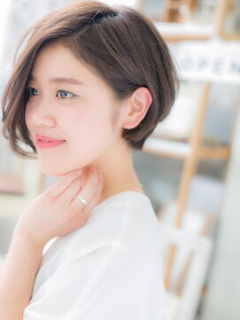 カバーヘア 上尾西口店(COVER HAIR) ミニマルボブココアブラウン根元パーマ20代30代40代4