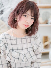 モッズヘア 越谷西口店(mod's hair) *mod's越谷*大人かわいい♪甘めカラー☆くせ毛風ミディa