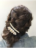 ふんわり編み込みヘアセット