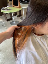 カイム ヘアー(Keim hair) インナーカラー×オレンジ/夏カラー/デザインカラー/20代30代