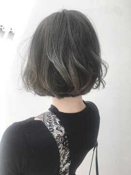 ヘッツ 仙台駅前店(HETTU) 裾グラデーションボブ_毛先パーマ　マットグレージュ