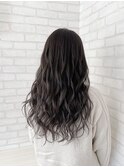 【Demi　hair】ロングヘア×アッシュグレーカラー