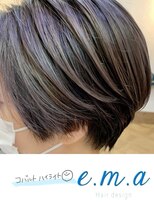 エマヘアデザイン(e.m.a Hair design) コバルトハイライト