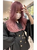 ミディアムレイヤー×レッドピンク