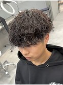 波巻きパーマ