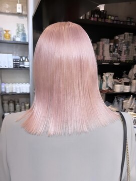 ペレ 渋谷(PELE) 前髪/マチルダボブ/ピンクベージュ/インナーグレージュ/渋谷