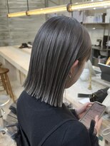 ヲタク(wotaku.) ダークグレージュ暗髪透明感カラーくすみカラーアッシュオリーブ