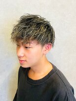 スター(STAR)&nbsp;マッシュ/メンズショート/ツーブロック/イエローアッシュ/メンズ