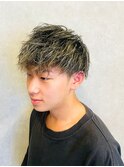 マッシュ/メンズショート/ツーブロック/イエローアッシュ/メンズ