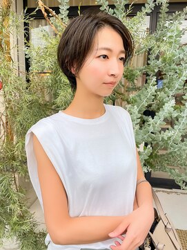 フルール(hair place Fleur) 丸みのあるショートヘア×色持ちの良いグレージュカラー