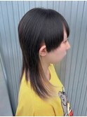 ▽□□▽ウルフカット×インナーブリーチ