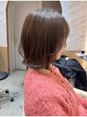◯イメチェン外ハネボブワイドバングミディアムレイヤーカット
