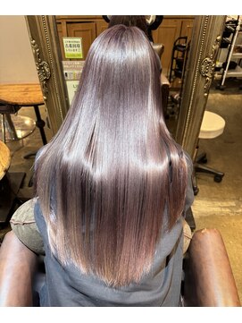 テラス 銀座(terrace) ブリーチ/ピンクベージュ/ラベンダーベージュ/髪質改善/銀座