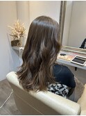 ロングヘア×コテ巻き仕上げ