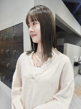 ヘアー アイス ルーチェ(HAIR ICI LUCE) ブリーチなしカラー オリーブベージュ オリーブグレージュ