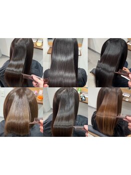 "feliz"の髪質改善なら、髪本来のストレートさを活かしたナチュラルな仕上がりに＊毎朝のセットも楽に♪