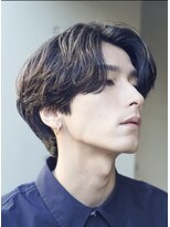 レタッチ バイ フィフス 銀座(RETOUCH by fifth)&nbsp;銀座シャドウパーママッシュセンターパートフェザーパーマメンズ