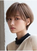 ハイトーンベージュショート